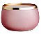 CACHEPOT ROSA EM VIDRO - Imagem 1