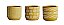 KIT CACHEPOT MOSTARDA EM CIMENTO - 3 PCS - Imagem 3