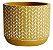 KIT CACHEPOT MOSTARDA EM CIMENTO - 3 PCS - Imagem 1