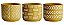 KIT CACHEPOT MOSTARDA EM CIMENTO - 3 PCS - Imagem 3