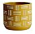 KIT CACHEPOT MOSTARDA EM CIMENTO - 3 PCS - Imagem 2