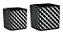KIT CACHEPOT PRETO EM CIMENTO - 2 PCS - Imagem 2