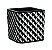 KIT CACHEPOT PRETO EM CIMENTO - 2 PCS - Imagem 1