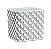 KIT CACHEPOT BRANCO EM CIMENTO - 2 PCS - Imagem 1