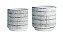 KIT CACHEPOT BRANCO EM CERAMICA - 2 PCS - Imagem 2