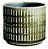 KIT CACHEPOT OLIVA  EM CERAMICA - 2 PCS - Imagem 1