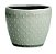 KIT CACHEPOT CINZA EM CERAMICA - 3 PCS - Imagem 1