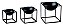 KIT CACHEPOT PRETO EM METAL COM SUPORTE - 3 PCS - Imagem 3