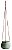 CACHEPOT PENDENTE OFF WHITE EM CERAMICA - Imagem 1
