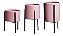 KIT CACHEPOT ROSA COM SUPORTE EM METAL - 3 PCS - Imagem 10