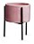 KIT CACHEPOT ROSA COM SUPORTE EM METAL - 3 PCS - Imagem 1