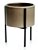 KIT CACHEPOT CINZA COM SUPORTE EM METAL - 3 PCS - Imagem 4