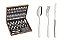 FAQUEIRO ACO INOX 76PC.C/EST.CANNES - Imagem 1