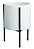 KIT CACHEPOT BRANCO COM SUPORTE EM METAL - 3 PCS - Imagem 7