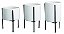 KIT CACHEPOT BRANCO COM SUPORTE EM METAL - 3 PCS - Imagem 11