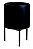 KIT CACHEPOT PRETO COM SUPORTE EM METAL - 3 PCS - Imagem 5