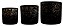 KIT CACHEPOT PRETO E DOURADO EM CIMENTO - 3 PCS - Imagem 11
