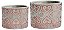 KIT CACHEPOT CINZA E COBRE EM CIMENTO  - 2 PCS - Imagem 6