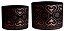 KIT CACHEPOT PRETO E COBRE EM CIMENTO - 2 PCS - Imagem 4