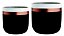 KIT CACHEPOT PRETO E COBRE EM CIMENTO - 2PCS - Imagem 5