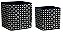 KIT CACHEPOT PRETO EM CIMENTO - 2 PCS - Imagem 6