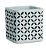 KIT CACHEPOT BRANCO EM CIMENTO - 2PCS - Imagem 1