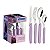 FAQUEIRO INOX 24PC CARMEL PURP/CLAR - Imagem 1