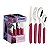 FAQUEIRO INOX 24PC CARMEL PURP/MEDI - Imagem 1