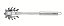 COLHER ACO INOX P/MASSA LIN.MARFFIM - Imagem 1