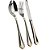 FAQUEIRO VICTORIAN 130 PECAS EM ACO INOX 18/10 3,0 MM COM FRISO OURO - Imagem 1
