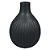 VASO DE CERAMICA PRETO 12CM X 12CM X 16CM - Imagem 1