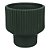 VASO DE CERAMICA VERDE 15CM X 15CM X 14CM - Imagem 1