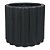 VASO DE CERAMICA PRETO 13,5CM X 13,5CM X 12CM - Imagem 1