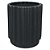VASO DE CERAMICA PRETO 13,5CM X 13,5CM X 16CM - Imagem 1