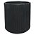 VASO DE CERAMICA PRETO 14CM X 14CM X 15,5CM - Imagem 1