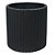VASO DE CERAMICA PRETO 12CM X 12CM X 12CM - Imagem 1