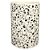 VASO DE CERAMICA BRANCO COM DESENHO ESTILO QUARTZO 12CM X 12 - Imagem 1