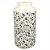VASO DE CERAMICA BRANCO COM DESENHO ESTILO QUARTZO 12CM X 12 - Imagem 1