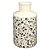VASO DE CERAMICA BRANCO COM DESENHO ESTILO QUARTZO 11CM X 11 - Imagem 1