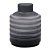 VASO DE VIDRO CINZA 20CM X 20CM X 26CM - Imagem 1