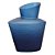 VASO DE VIDRO AZUL 30CM X 22CM X 36CM - Imagem 1