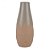 VASO DE CERAMICA TERRACOTA E PRATA - Imagem 1