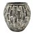 VASO DE METAL PRATA 33,5CM X 33,5CM X 32,5CM - Imagem 1
