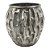VASO DE METAL PRATA 28CM X 28CM X 27,5CM - Imagem 1