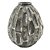 VASO DE METAL PRATA 23CM X 23CM X 25CM - Imagem 1