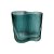 VASO DE VIDRO TRANSPARENTE AZUL - Imagem 1