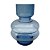 VASO DE VIDRO TRANSPARENTE AZUL - Imagem 1