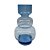 VASO DE VIDRO TRANSPARENTE AZUL - Imagem 1