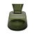 VASO DE VIDRO TRANSPARENTE VERDE - Imagem 1