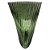 VASO DE VIDRO TRANSPARENTE VERDE 22CM X 22CM X 30CM - Imagem 1